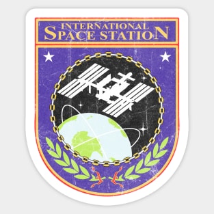 International Space Station Vintage Logo Sticker